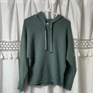 Cyrus Knit Hooded Pullover in Sage